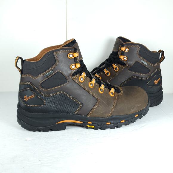 Danner Men’s Vicious 4.5” US8,5D Gore-Tex Brown Leather Plain Toe Work Boots - Picture 8 of 16